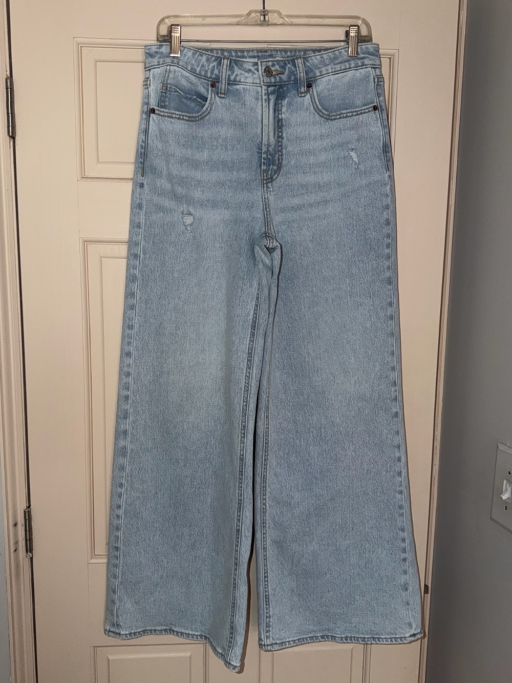 Old Navy Sky Hi A-Line Wide Leg Jeans